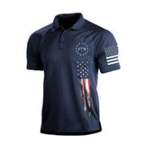 Camisa Polo Harglesman Masculina Quick Dry Tactical 1776 Navy M