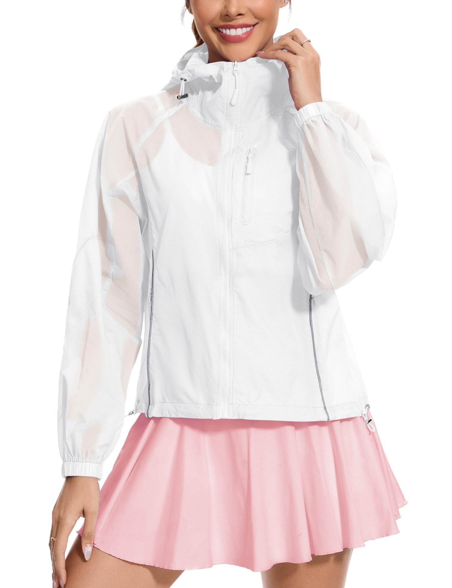 Blusa De Treino Feminina De Manga Comprida Aavoogue Cropped Branca M