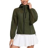 Jaqueta Uv Ahoogue Sun Protection, Leve Com Capuz Com Zíper