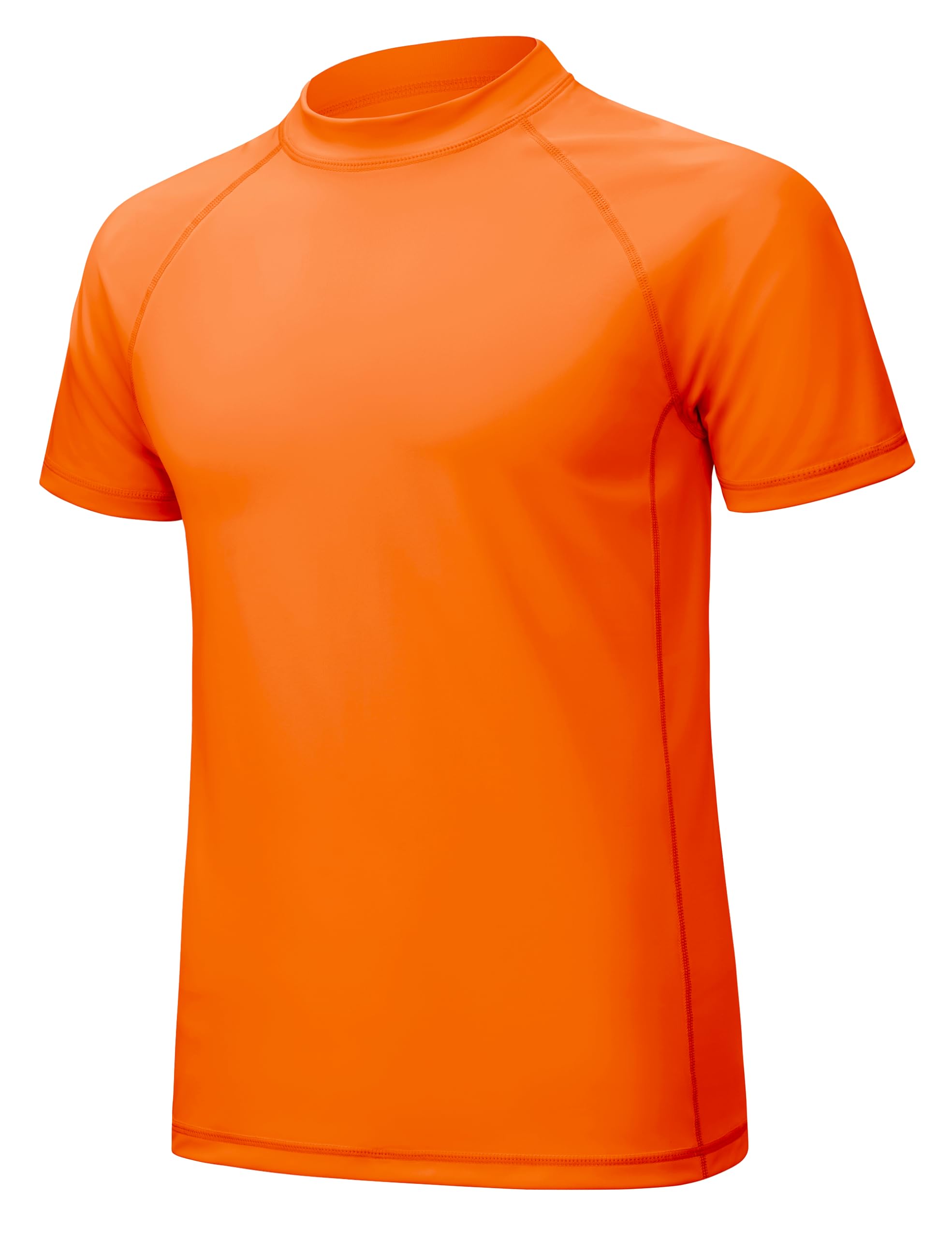 Sun Shirts Magcomsen Masculinas Com Proteção Uv Upf 50+ Laranja