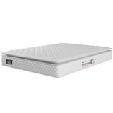 Colchão Casal Espuma D33 Pillow Top New Millenium 138x188x19cm Branco Hellen - Suporta Até 120 Kg Por Pessoa