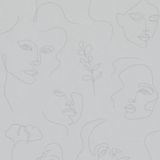Papel De Parede Kylie Fotográfico Cinza 6842-20