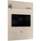 Painel Suspenso Piso-teto Para Tv 65 Polegadas Cassio Off White