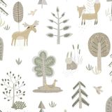 Papel De Parede Happy Infantil Branco 14802