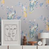 Papel De Parede House Of Turnowsky Floral Cinza 389065