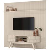 Painel Para Tv 75 Polegadas Composição Bancada Lugana Calacata/off White