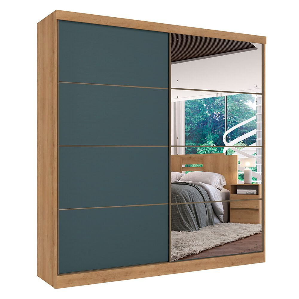 Guarda-roupa Málaga 2 Portas De Correr 100 Mdf Thb