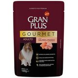 Ração Úmida Sachê Granplus Gourmet Cães Adultos Salmão E Frango 100g