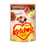 Ração Úmida Sachê Keldog Cães Carneiro Com Brócolis E Linhaça 100g