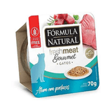 Ração Úmida Fórmula Natural Fresh Meat Gourmet Gatos Adultos Atum Em Pedaços 70g