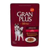 Ração Úmida Sachê Granplus Gourmet Cães Adultos Carne 100g