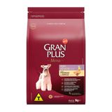 Ração Granplus Menu Para Cães Sênior De Porte Mini Sabor Frango E Arroz 3kg