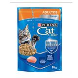 Ração Úmida Cat Chow Sachê Gatos Adultos Frango 85g