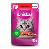 Ração Úmida Whiskas Sachê Gatos Adultos Carne Ao Molho 85g