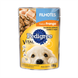 Ração Úmida Pedigree Sachê Cães Filhotes Frango Ao Molho 100g