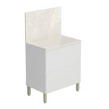 Balcão De Cozinha Duplo Com Tampo E Painel 1 Portas 1 Gavetas 0,80m Branco Art Kits Paraná