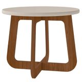 Mesa De Centro Para Sala De Estar 59 Cm 4498 Off White Cedro Arly