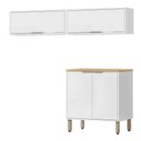 Armarios Lavanderia 3 Modulos 160 Cm Glor Branco Neve Mxm