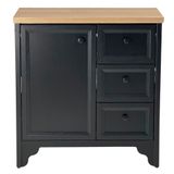 Gabinete Banheiro Com Tampo 1 Pt 3 Gv 79 Cm Bn05 Preto Dtall