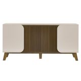 Buffet 4 Portas Sala De Jantar 160 Cm 4505 Off White Pinho Arly Off White Pinho