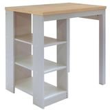 Bancada Ilha Cozinha 3 Prateleiras 90x60 Cm Cd1022 Cinza Dtall