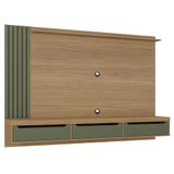 Painel Suspenso Tv 75 Pol 200 Cm 4584 Carvalho Menta Arly Carvalho Menta