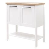 Gabinete Banheiro Com Tampo 2 Portas 79 Cm Bn02 Branco Dtall