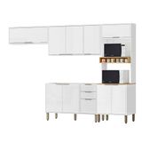Cozinha Modulada 5 Pecas 270 Cm Mdp Glor Branco Neve Mxm
