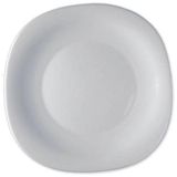 Jogo 4 Prato Sobremesa De Vidro Parma Bormioli Branco 20cm