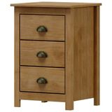 Mesa De Cabeceira 3 Gav Madeira Maciça 46 Cm 9130 Freijo Milani Store