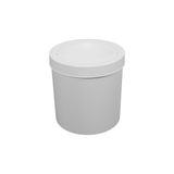 Lixeira Astra Ct10 6l Redonda Com Tampa Basculante Branco