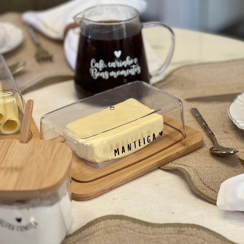 Manteigueira Em Bambu Ecokitchen 19,6x13,4cm Mimo Style - Exclusivo - imagem 3