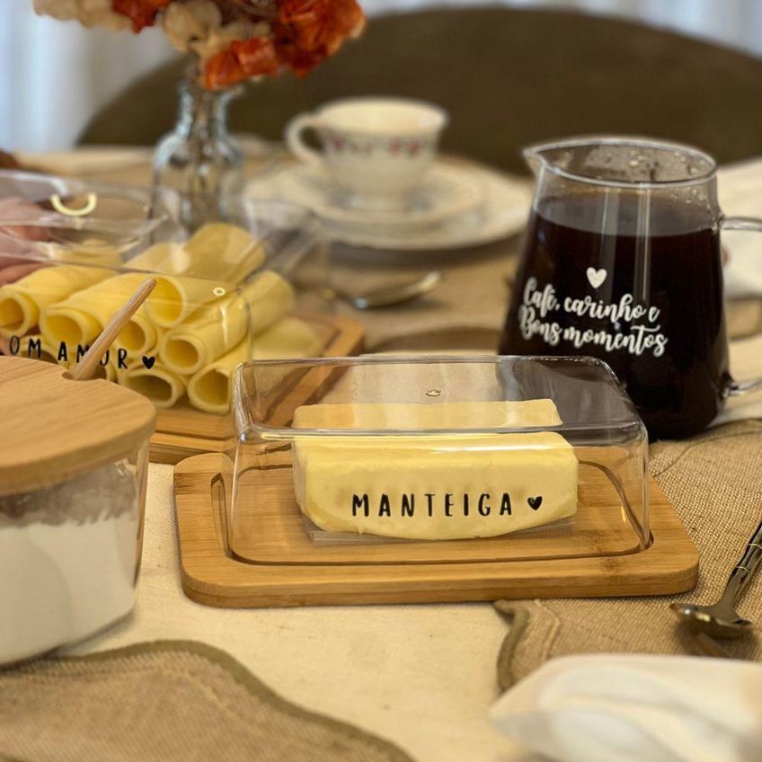 Manteigueira Em Bambu Ecokitchen 19,6x13,4cm Mimo Style - Exclusivo - imagem 4