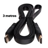 Cabo Hdmi 3 Metros 4k Hd 3d Ideal Para Tv Pc Monitor