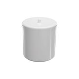 Lixeira Astra Ct3 6l Redonda Branco