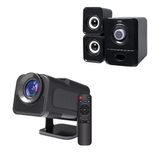 Kit Completo: Projetor Hy320 E Caixa De Som – Visual De Cinema!