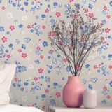 Papel De Parede House Of Turnowsky Floral Cinza 389073
