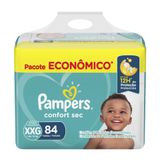 Fralda Pampers Confort Sec Tamanho Xxg 84 Unidades