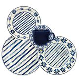 Jogo De Jantar Em Cerâmica Donna Com 20 Peças Oxford Margaridas