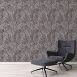 Papel De Parede Attractive 2 Folhagem Cinza 390384