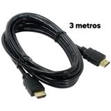 Cabo Hdmi 3 Metros 4k Hd Full Hd Escritório Monitor E Pc