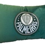 Almofada Veludo Rineira Bordada Palmeiras 50x30cm. Com Enchimento Verde
