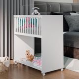 Mini Berço Baby 2 Em 1 Com Colchão Branco