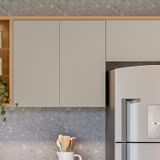 Aereo Duplo 2 Portas 80 Cm Allure 80cm X 78cm X 33cm Jequitibá/gris Fosco