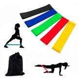 Kit 5 Elásticos Intensidades Variadas Treino Resistência
