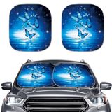 Pára-brisa Sun Shade Renewold De 2 Peças Para Borboletas Azuis De Carro