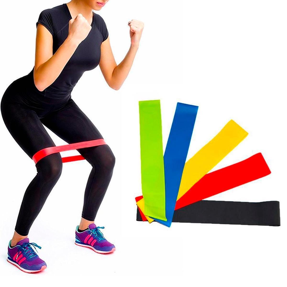 Kit 5 Elásticos Para Treino Casa Academia Força Resistência - Carrefour