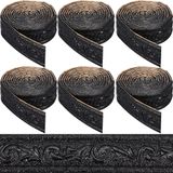 Papel De Parede Border Craspire 543 X 4,6 Cm Peel And Stick Black