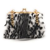 Bolsa Fosrion Elegant Leopard Print Red Rabbit Four Feminina