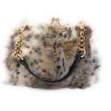 Bolsa Fosrion Elegant Leopard Print Red Rabbit Four Feminina